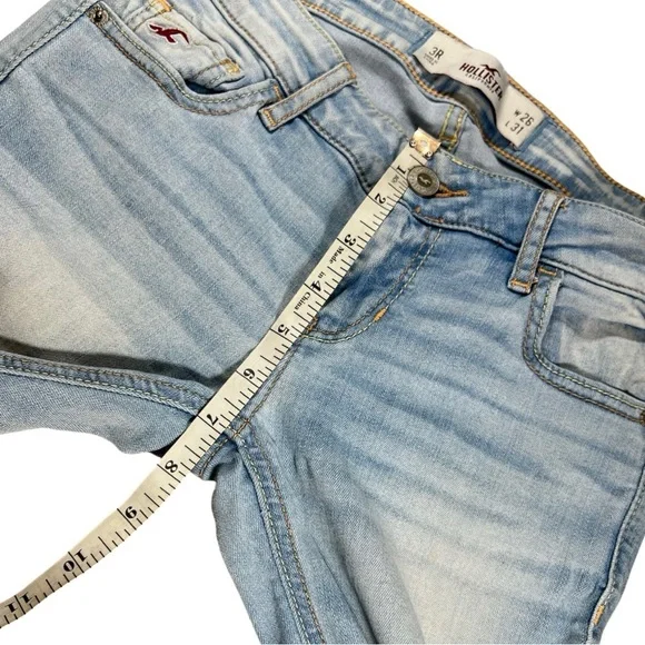 Hollister Super Skinny Light Blue Women's Jeans - Size 26 (3 Reg) - Picture 5 of 6